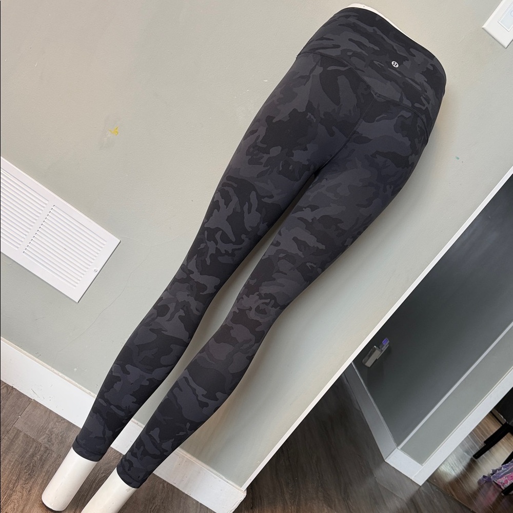 Lululemon Black Camouflage Leggings